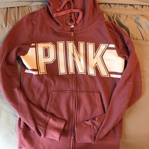 Pink zip up